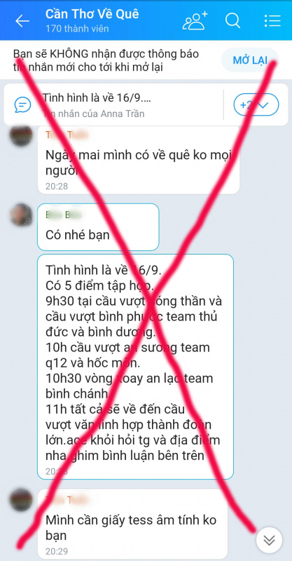 Cảnh giác trước thông tin lôi kéo người dân về quê bằng phương tiện cá nhân -0