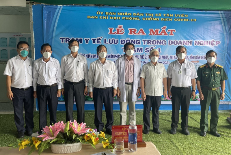 Thí điểm thành lập Trạm Y tế lưu động trong doanh nghiệp để phòng ngừa COVID-19 -0