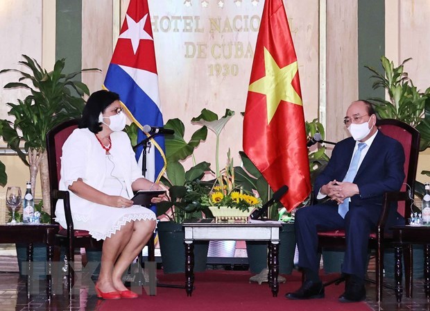 President receives leaders of Cuba – Vietnam friendship organisations -0