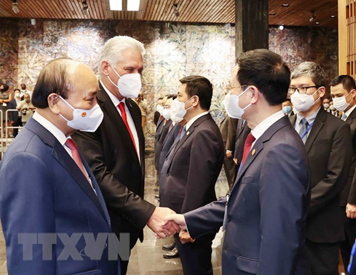 Chủ tịch Cuba chủ trì Lễ đón Chủ tịch nước Nguyễn Xuân Phúc -0