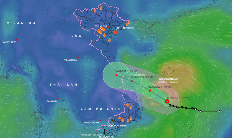 Áp thấp nhiệt đới cách Phú Yên 280km, vẫn đang mạnh lên -0