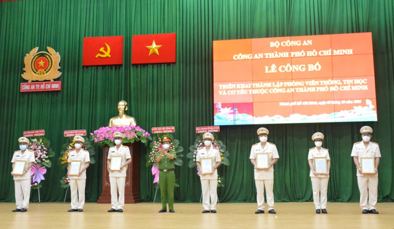 Công an TP Hồ Chí Minh: Công bố quyết định thành lập Phòng Viễn thông tin học và cơ yếu  -0