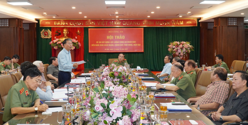 Lấy ý kiến hoàn thiện dự thảo Đề án “Xây dựng lực lượng CAND đến năm 2030 cách mạng, chính quy, tinh nhuệ, hiện đại” -0