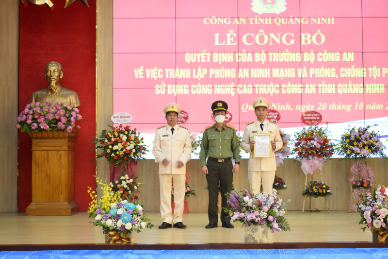 Thành lập Phòng An ninh mạng và phòng chống tội phạm sử dụng công nghệ cao Công an Quảng Ninh -0