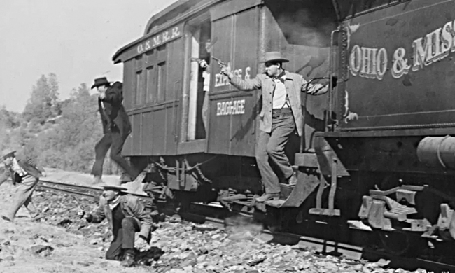 Vụ cướp xe lửa đầu tiên trong lịch sử đường sắt Mỹ -0