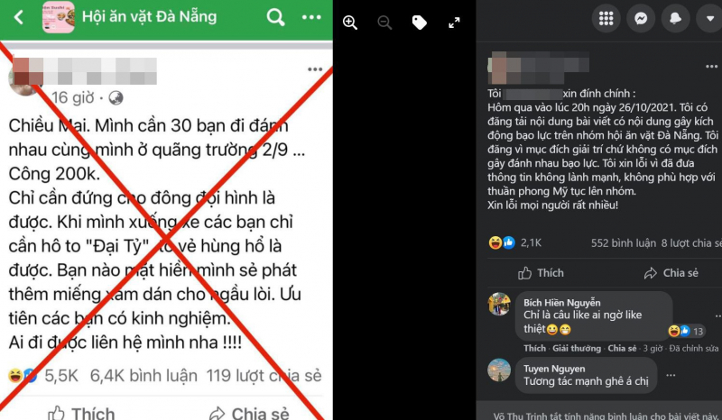 Hai phụ nữ lên facebook đăng “tìm 30 người đi đánh nhau” để câu like -0