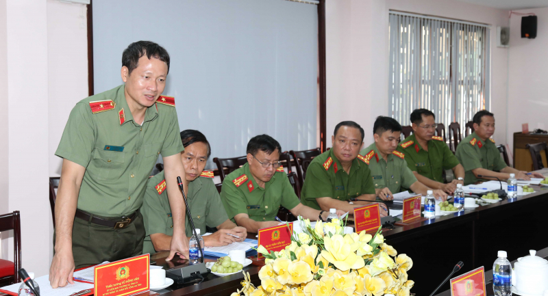 Thứ trưởng Bộ Công an Nguyễn Duy Ngọc thăm và làm việc tại Công an tỉnh Đồng Nai -0