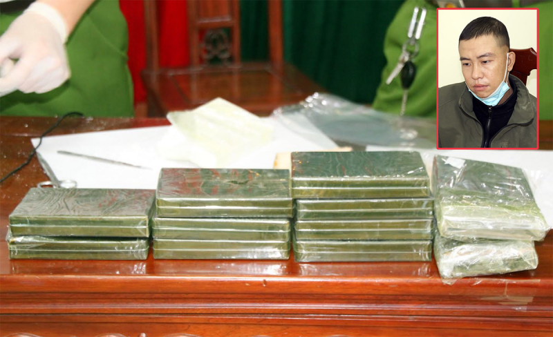 Bắt đối tượng vận chuyển 12 bánh heroin -0