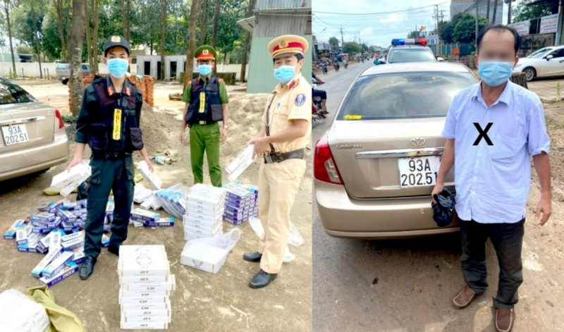 Tài xế ô tô chở hàng cấm tăng ga bỏ chạy khi CSGT yêu cầu dừng xe -0