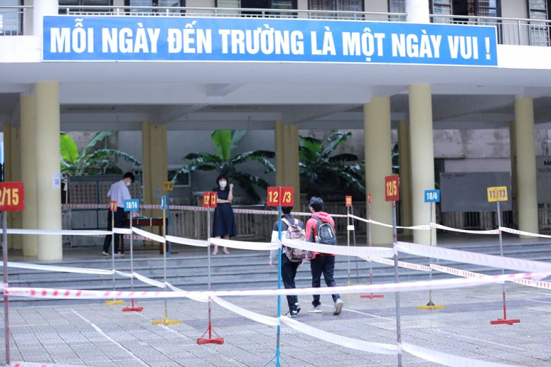 Học sinh tại Đà Nẵng thực hiện 5K trong ngày đầu trở lại trường học -3