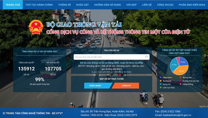 Bộ Giao thông cung cấp 100% dịch vụ công đủ điều kiện online mức 4 từ tháng 12 -0