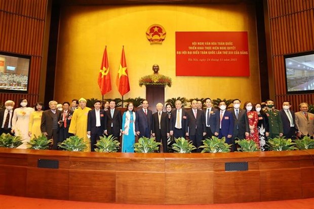 Party leader urges continuing national culture building, preservation and development -0