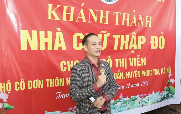 Phòng khám Chữ thập đỏ Đông Anh xây nhà tặng người già neo đơn -0