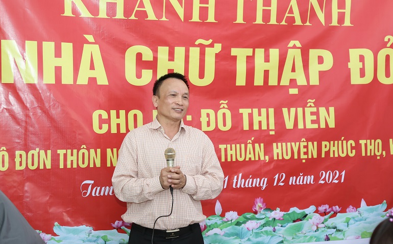 Phòng khám Chữ thập đỏ Đông Anh xây nhà tặng người già neo đơn -0