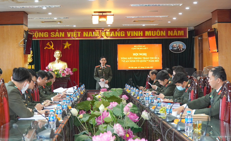 Cụm Thi đua số 7 tổng kết phong trào thi đua “Vì an ninh Tổ quốc” năm 2021 -0