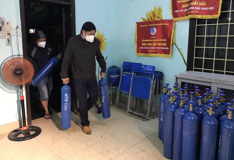 Huế cho bệnh nhân F0 thể nhẹ điều trị tại nhà, gấp rút triển khai “ATM oxy” -0