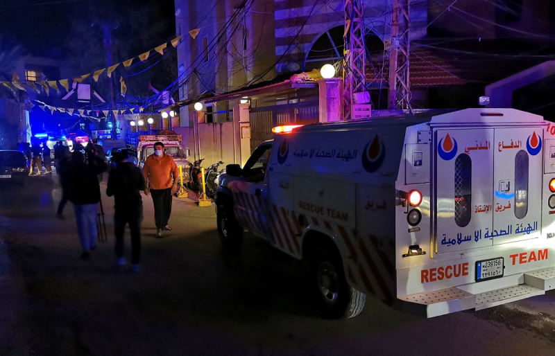 Around a dozen people injured in explosion at south Lebanon Palestinian camp -0