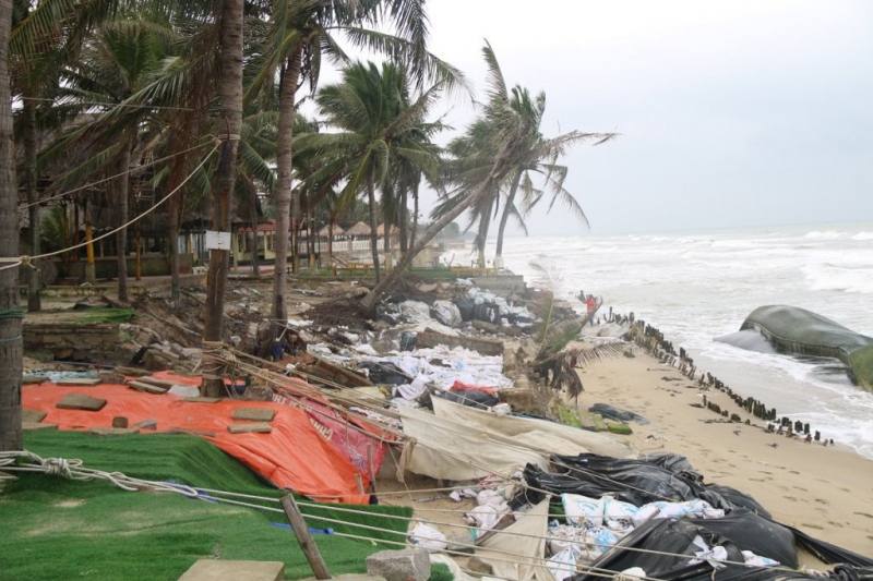 Hội An: Hơn 200m bờ biển phía bắc Cửa Đại tiếp tục nguy cơ bị sóng biển “nuốt chửng” -0