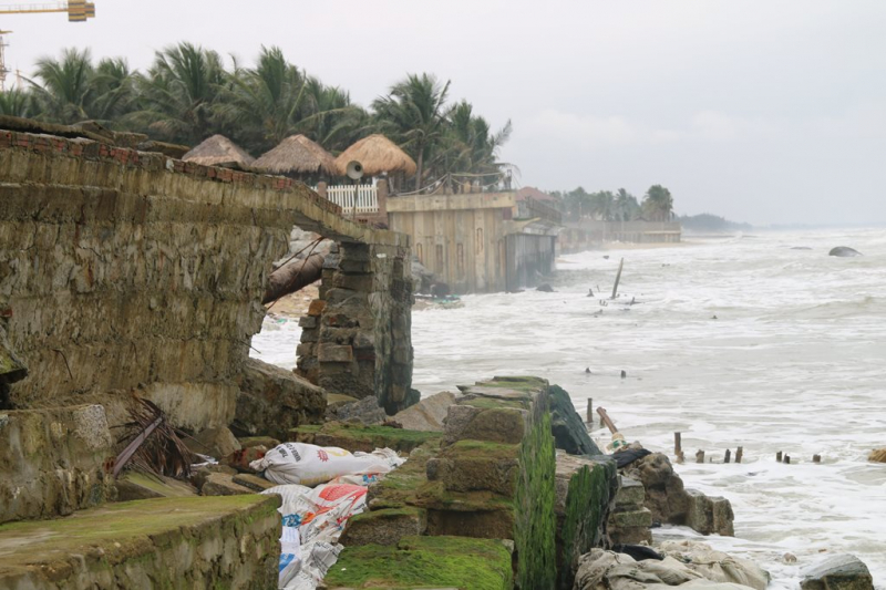 Hội An: Hơn 200m bờ biển phía bắc Cửa Đại tiếp tục nguy cơ bị sóng biển “nuốt chửng” -0