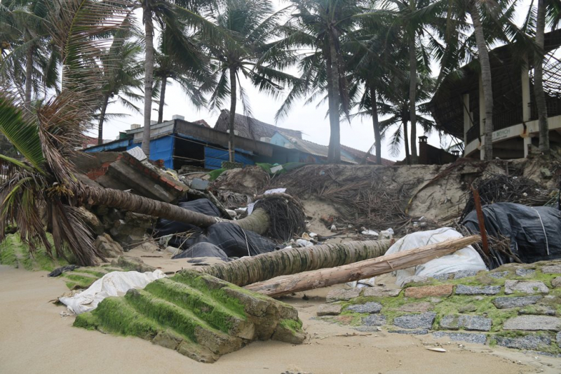 Hội An: Hơn 200m bờ biển phía bắc Cửa Đại tiếp tục nguy cơ bị sóng biển “nuốt chửng” -2