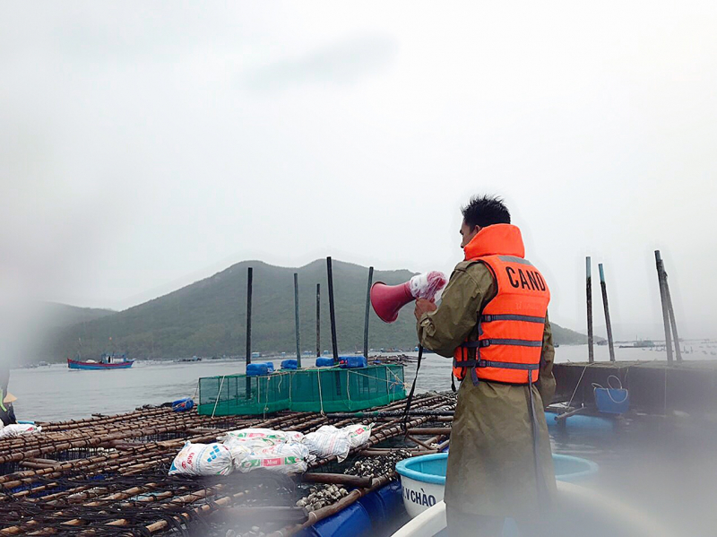 Công an Phú Yên, Khánh Hòa chủ động  phòng, chống cơn bão số 9 -0
