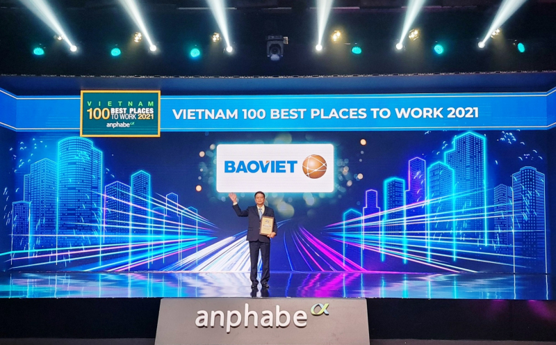 Bảo Việt - Nơi làm việc tốt nhất Việt Nam và Thương hiệu nhà tuyển dụng hấp dẫn năm 2021 do Anphabe công bố -0
