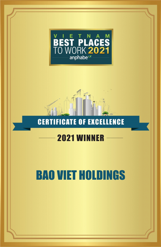 Bảo Việt - Nơi làm việc tốt nhất Việt Nam và Thương hiệu nhà tuyển dụng hấp dẫn năm 2021 do Anphabe công bố -0