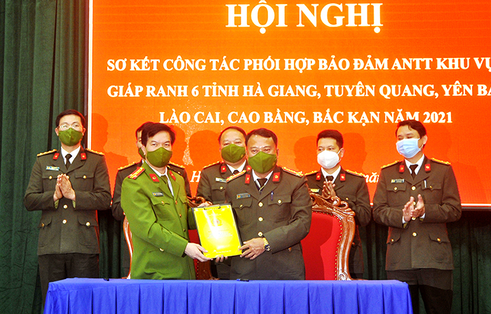 Sơ kết công tác phối hợp bảo đảm ANTT khu vực giáp ranh 6 tỉnh miền núi phía Bắc -0