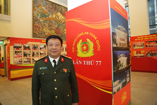 Delegates talk to reporters on the sidelines of the 77th National Public Security Conference -0