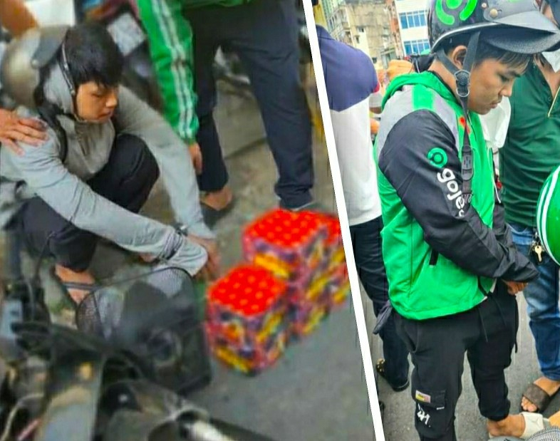 Hai đối tượng thu mua hơn 50kg pháo nổ trên mạng bán lại kiếm lời -0