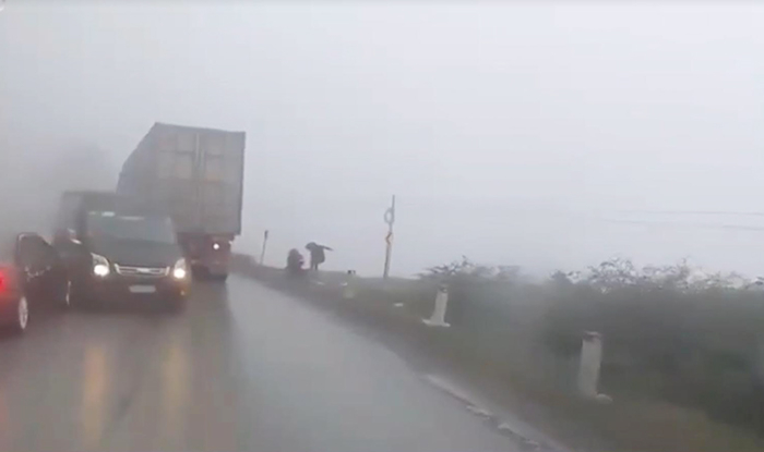 Đảm bảo ATGT khi lưu thông trên tuyến đường đèo dốc, sương mù dịp cuối năm -0