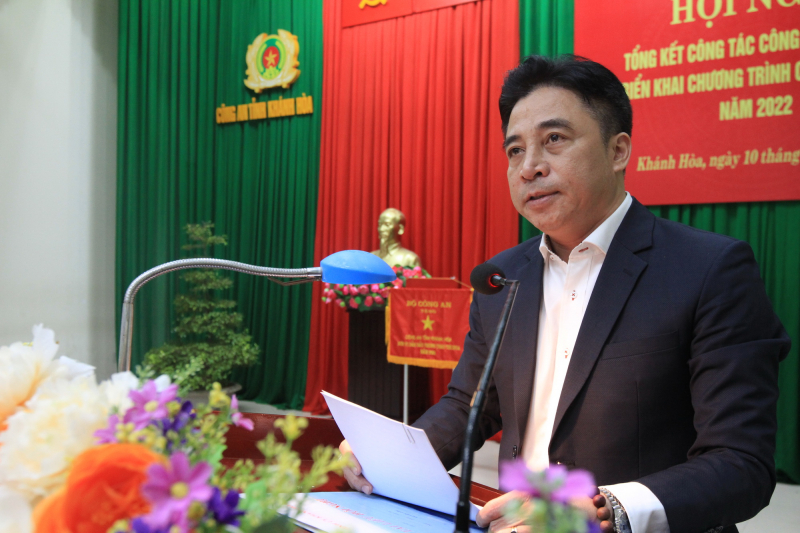 Công an Khánh Hòa  Tổng kết công tác năm 2021, triển khai nhiệm vụ công tác và phát động phong trào thi đua Vì an ninh Tổ quốc năm 2022 -0