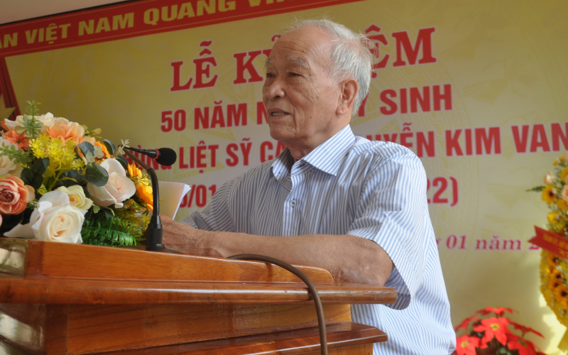 Kỷ niệm 50 năm ngày Anh hùng liệt sĩ CAND Nguyễn Kim Vang hy sinh -0