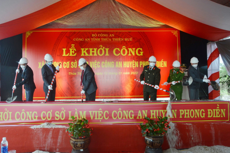 Khởi công xây dựng trụ sở làm việc Công an huyện Phong Điền, tỉnh Thừa Thiên-Huế