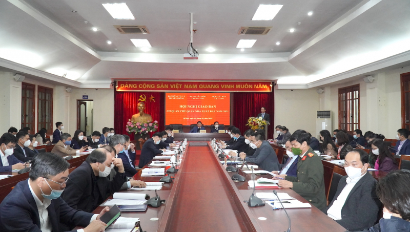 Giao ban cơ quan chủ quản Nhà xuất bản năm 2021 -0