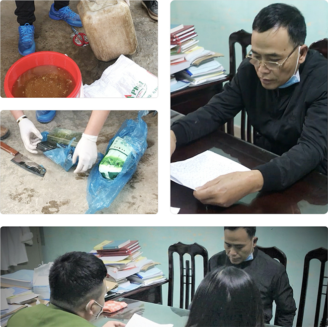 Giấu 2 bánh heroin trong can mật ong -0