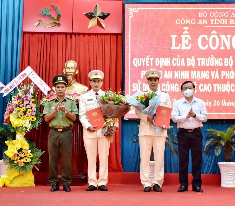 Công an tỉnh Bạc Liêu thành lập Phòng An ninh mạng và phòng chống tội phạm sử dụng công nghệ cao  -0