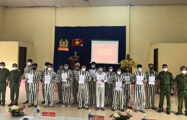 158 phạm nhân được giảm thời hạn chấp hành án phạt tù đợt Tết Nguyên đán 2022 -0