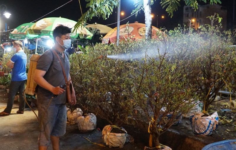 Dân TP đổ xô đến chợ hoa “trên bến dưới thuyền” mua hoa chưng Tết -9