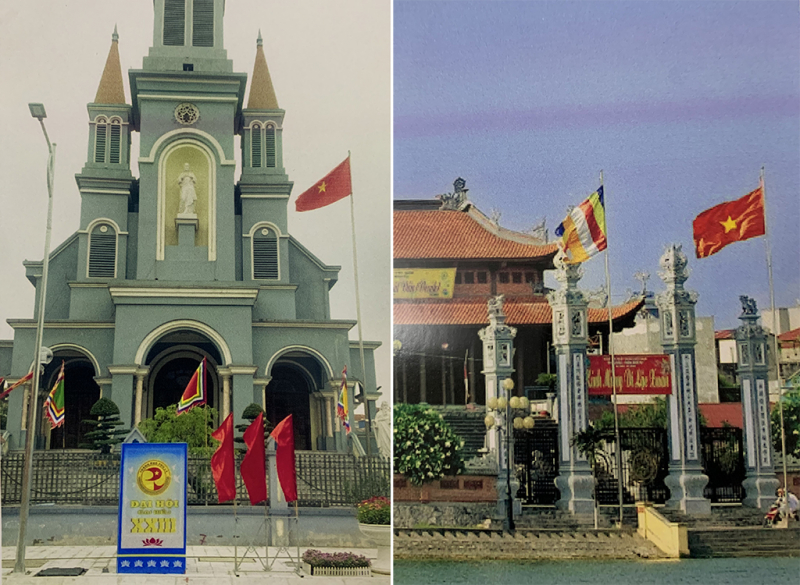 Rợp sắc đỏ cờ Tổ quốc nơi các cơ sở tín ngưỡng, tôn giáo và nhà riêng tín đồ tôn giáo -0