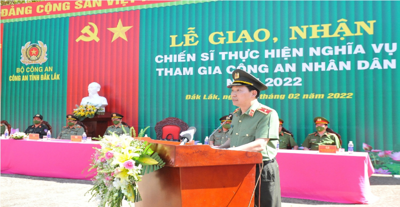 Thứ trưởng Lê Văn Tuyến thăm, làm việc tại Công an Đắk Lắk -0