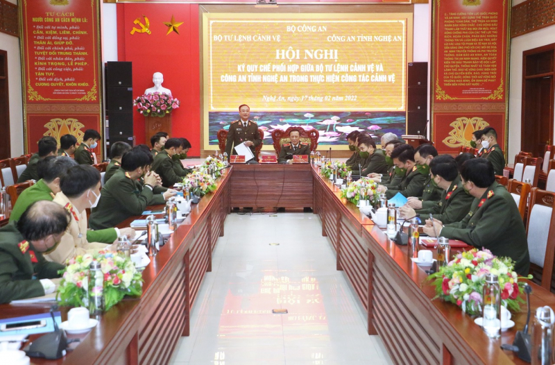 Công an Nghệ An và Bộ Tư lệnh Cảnh vệ ký quy chế phối hợp -0