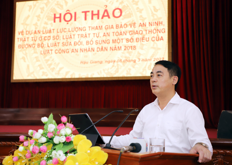 Tổ chức Hội thảo về 3 dự án Luật của lực lượng Công an -0