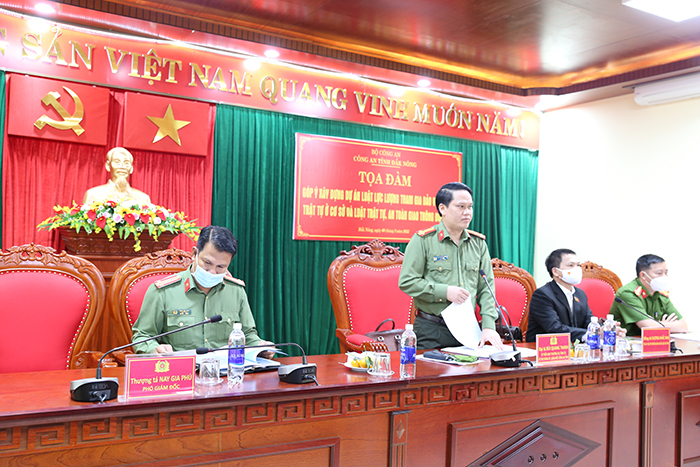 Công an Đắk Nông tọa đàm góp ý xây dựng dự án Luật  -0