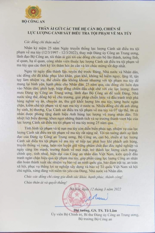 Phát huy khí phách anh hùng của lực lượng Cảnh sát điều tra tội phạm về ma túy -0