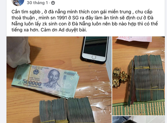 “Bố nuôi“, “con nuôi“ săn nhau trên mạng -0