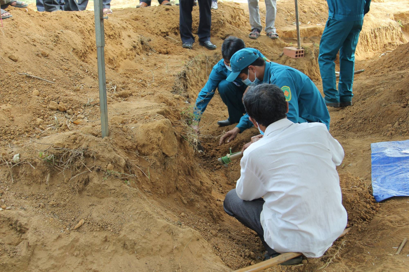 Tìm thấy nhiều hài cốt liệt sĩ ở Bình Định -0