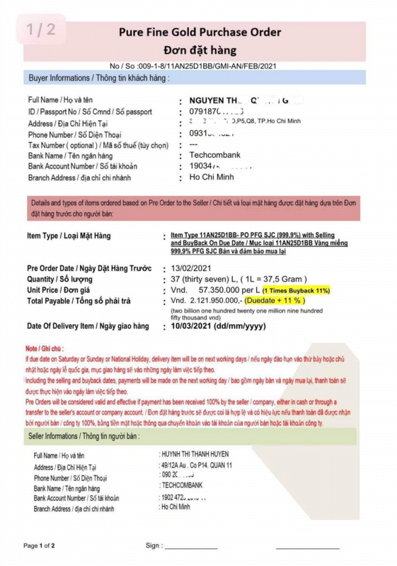 Sập bẫy đầu tư “vàng ảo” theo mô hình đầu tư đa cấp -0