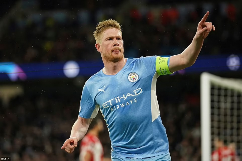 Kevin De Bruyne lập công, Man City thắng tối thiểu Atletico -0