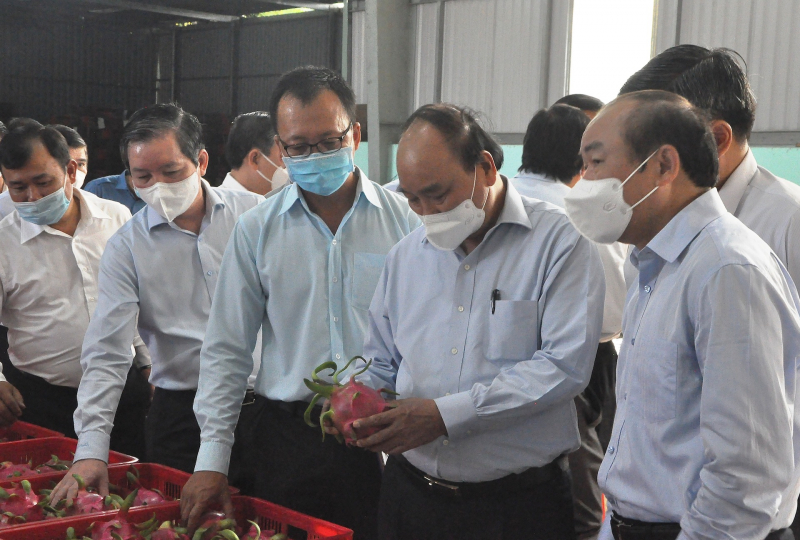 Chủ tịch nước Nguyễn Xuân Phúc thăm, làm việc tại tỉnh Tiền Giang -0
